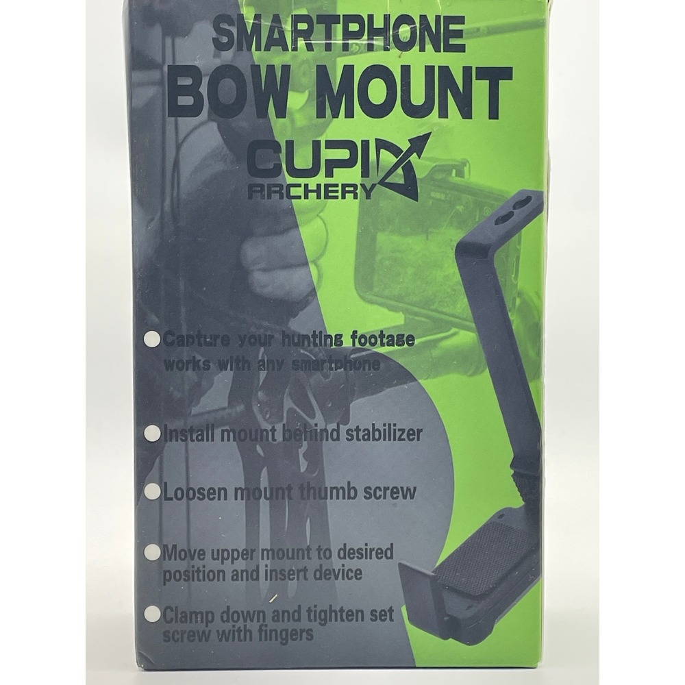 CUPID Archery Smartphone Bow Mount Men OS Black NEW Archery Accessory - Picture 2 of 4